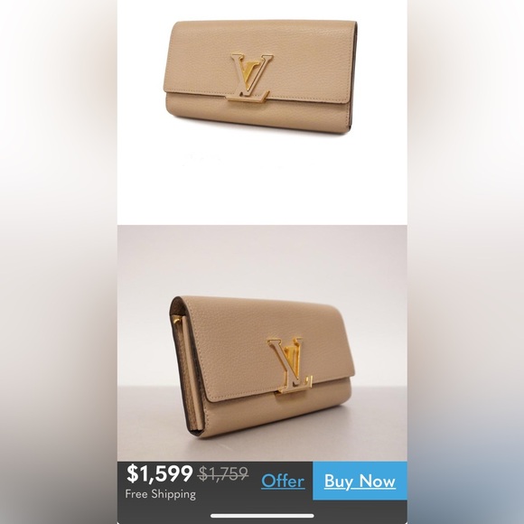 Louis Vuitton vintage Capucines Long Wallet in Magnolia Pink leather - Picture 13 of 15